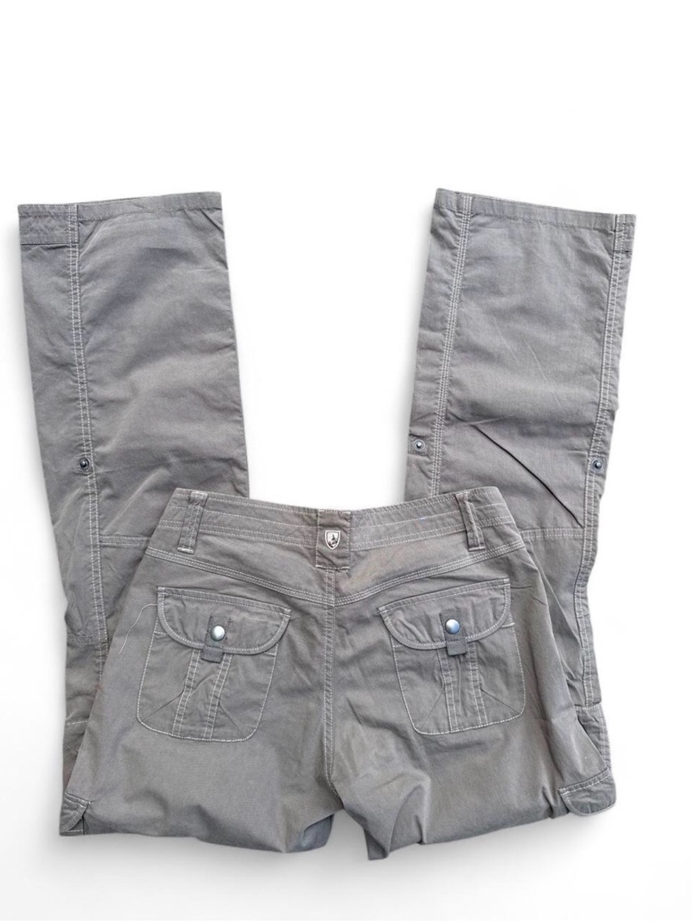 Kuhl Gray Utility Pants with Contrast Stitching